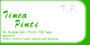 timea pinti business card